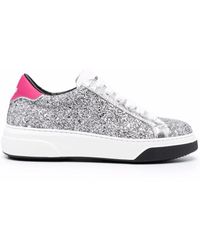 DSquared² - ディースクエアード グリッター ローカット スニーカー - Lyst