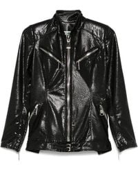 MITILIANE COUTURE - Lederjacke Mit Eidechsen-Effekt - Lyst