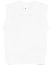 Allude - Sleeveless Knitted Top - Lyst