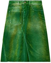 Tory Burch - A-Linien-Rock in Jeansoptik - Lyst