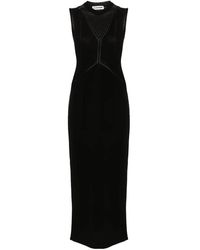 Jil Sander - Sleeveless Knitted Maxi Dress - Lyst
