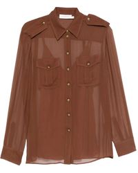 Zimmermann - Button-Detailed Pocket Shirt - Lyst