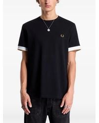 Fred Perry - Twin Tipped-Cuff T-Shirt - Lyst