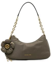 Michael Kors - Floral-Detail Chain-Link Shoulder Bag - Lyst