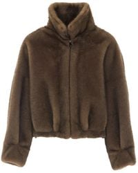 VALENTINI 1972 - Faux-Fur Cropped Jacket - Lyst