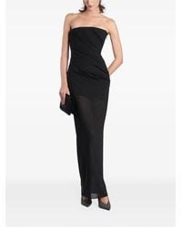 Alex Perry - Strapless Draped Maxi Dress - Lyst