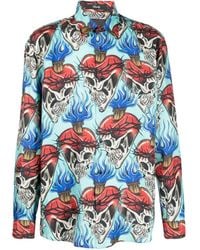 Philipp Plein - スカルプリント シャツ - Lyst