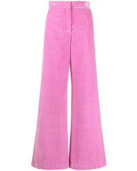 MSGM - High-waisted Flared Trousers - Lyst