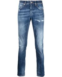 Dondup - Stonewashed Slim-cut Jeans - Lyst