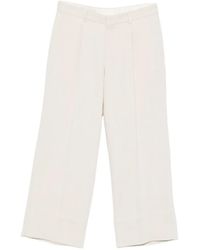 Sandro - Pleat Wide-Leg Trousers - Lyst