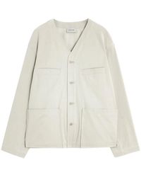 Lemaire - ノーカラー シャツジャケット - Lyst