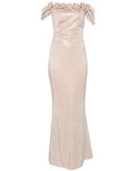 Miron - Crystal-Embellished Off-Shoulder Dress - Lyst
