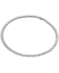 Anabela Chan - 18Kt Eternity Heart Diamond Necklace - Lyst