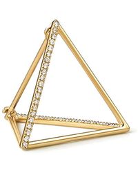 Shihara - Diamond Triangle Earring 15 (03) - Lyst