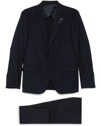 Lardini - Brooch-Detail Suit - Lyst