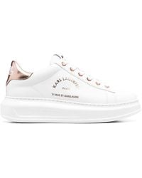 Karl Lagerfeld - Kapri Maison /Rosa Turnschuhe - Lyst