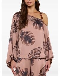 L'Agence - Blouse Asami À Une Épaule - Lyst
