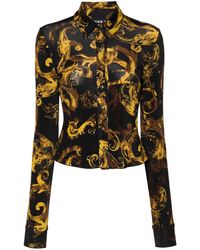 Versace - T-shirt Watercolour Couture en coton - Lyst