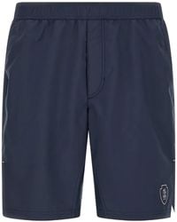 Brunello Cucinelli - Contrasting Embroidery Bermuda Shorts - Lyst