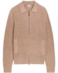 Tod's - Ribbed-Knit Zip-Up Cardigan - Lyst