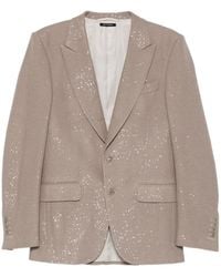 Tom Ford - Giacca Effetto Screziato Con Due Bottoni - Lyst