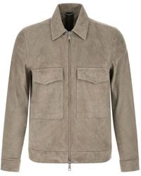 Giorgio Brato - Pointed-Collar Suede Jacket - Lyst