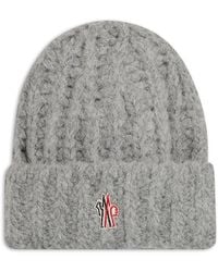 Moncler - Logo-Patch Beanie Hat - Lyst