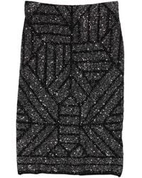 Circus Hotel - Geometric Sequin Skirt - Lyst