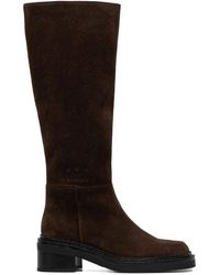 COPENHAGEN - Suede Knee-High Boots - Lyst