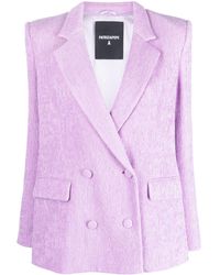 Patrizia Pepe - Notched-lapels Double-breasted Blazer - Lyst