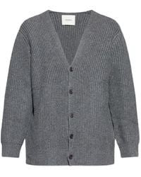 Lisa Yang - Leander Ribbed Button Cardigan - Lyst