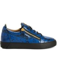 Giuseppe Zanotti - Frankie Sneakers Mit Schlangen-Optik - Lyst