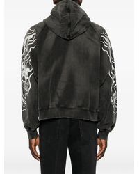 THUG CLUB Dragon Stud Zip-Up Hoodie in Black for Men | Lyst Canada
