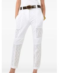 Barbara Bui - Pantalon Droit En Broderie Anglaise - Lyst