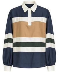 Sea - Juliet Striped Polo Top - Lyst