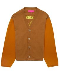 The Elder Statesman - Love And Aliens Jacquard Cashmere Cardigan - Lyst