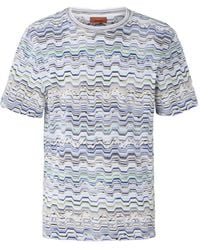Missoni - Zigzag-Pattern Short-Sleeve T-Shirt - Lyst