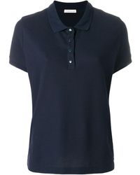 Moncler Polo à détails contrastants - Bleu