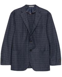 Corneliani - Blazer A Quadri Con Due Bottoni - Lyst