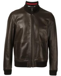 gucci green leather jacket