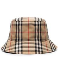 Burberry - Vintage Check Cotton-blend Bucket Hat - Lyst