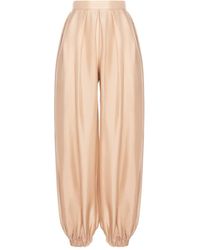 MANURI - Bazar Gathered Trousers - Lyst
