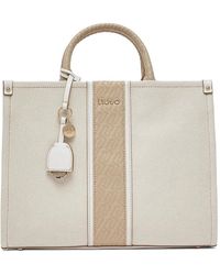 Liu Jo - Medium Jacquard Charm Tote Bag - Lyst