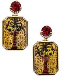 Silvia Furmanovich - Egypt Miniature-Painting Diamond And Garnet Earrings - Lyst