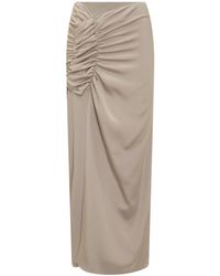 The Mannei - Draped-Design Skirt - Lyst
