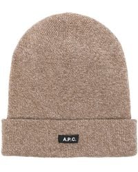 A.P.C. - ロゴタグ ビーニー - Lyst