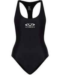 Vetements - Logo-Print Swimsuit - Lyst