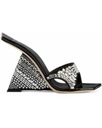 Giuseppe Zanotti - Akira Shine Wedge Sandals - Lyst