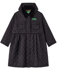 Ganni - X Barbour Quilted Coat - Lyst