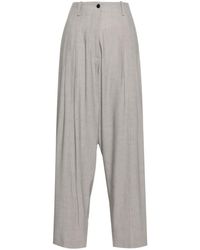 Quira - Pleat-detail Wide-leg Trousers - Lyst